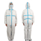 De witte Kap van de Overtrekken In te ademen Beschikbare Chemische Bestand Kostuums van Jumpsuit Medische Beschermende